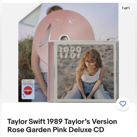 SOLD Taylor Swift 1989 Rose Garden Pink Edition Deluxe CD - Picture 2 of 5